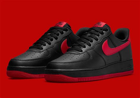 nike air force 1 zwart rood|nike air force 1 sneakers.